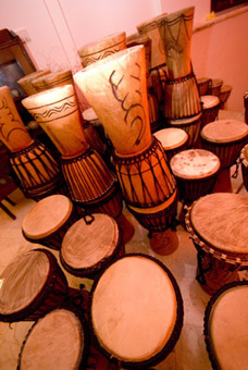 A drum for each guest...